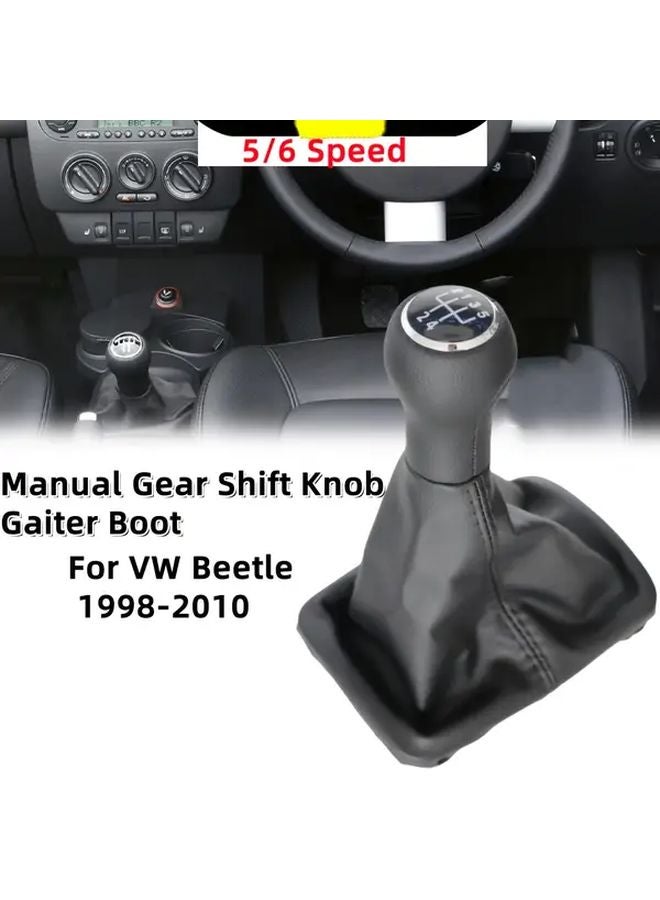 6 Speed Gear Shift Knob Dust Cover For 1998 2010 Beetle Models Interior Accessory - Image 2